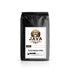 Fresh roasted coffee bag with Java Junction logo, labeled &